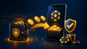 Secure deposit from digital wallet to casino balance